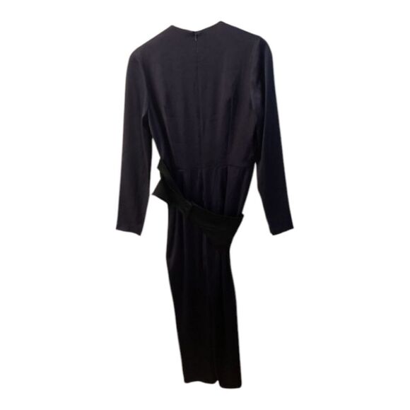 Galvan London Women’s Elegant Navy Blue Long Sleeve Jumpsuit Formal Outfit - Picture 2 of 15